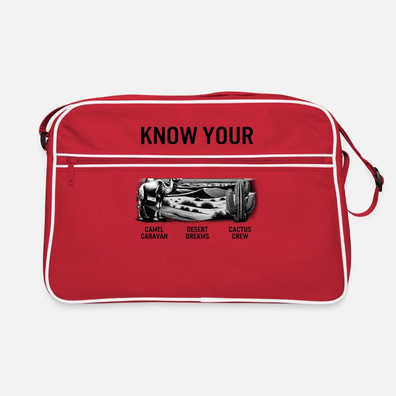 Wüstenhemd, kenne dein Tierreich Kamel Retro Tasche
