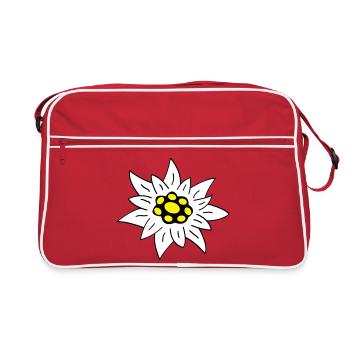 Edelweiss - Retro Tasche - Rot/Weiß - Vorne