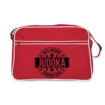 Judo / Judoka / Sport / Fight / Fighter / Strong - Sac Retro - rouge/blanc - Devant