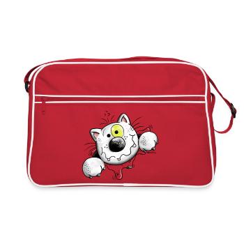 Crazy Cat - Sac Retro - rouge/blanc - Devant