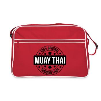 Muay-thaï - Boxe Thaïlandaise - Sac Retro - rouge/blanc - Devant