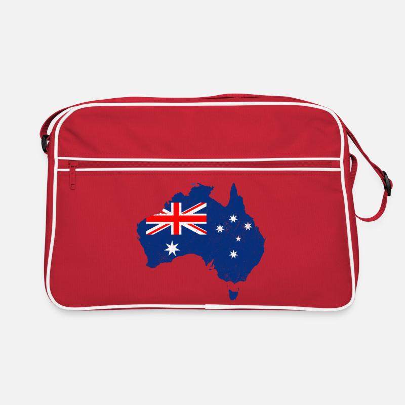 Flag Map of Australia Retro Bag