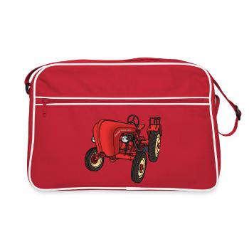 Trecker rouge - Sac Retro - rouge/blanc - Devant
