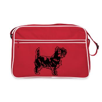 Cairn Terrier - Sac Retro - rouge/blanc - Devant