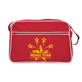 Moviestar gold-colored - Retro Bag - red/white - Front