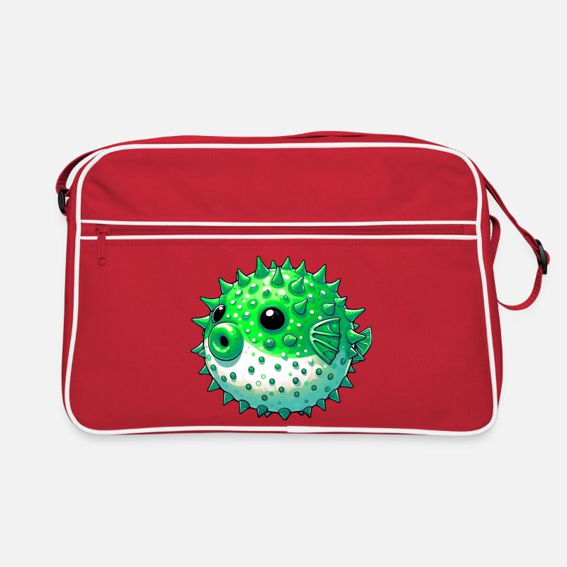 Kugelfisch Retro Tasche