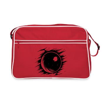 Sketch bowling ball - Retro Bag - red/white - Front