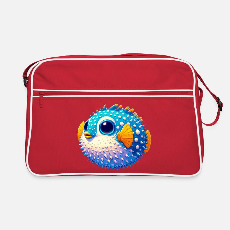 Kugelfisch Retro Tasche
