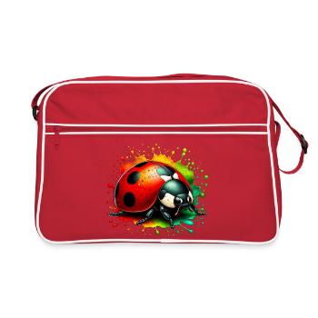 Marienkäfer - Retro Tasche - Rot/Weiß - Vorne