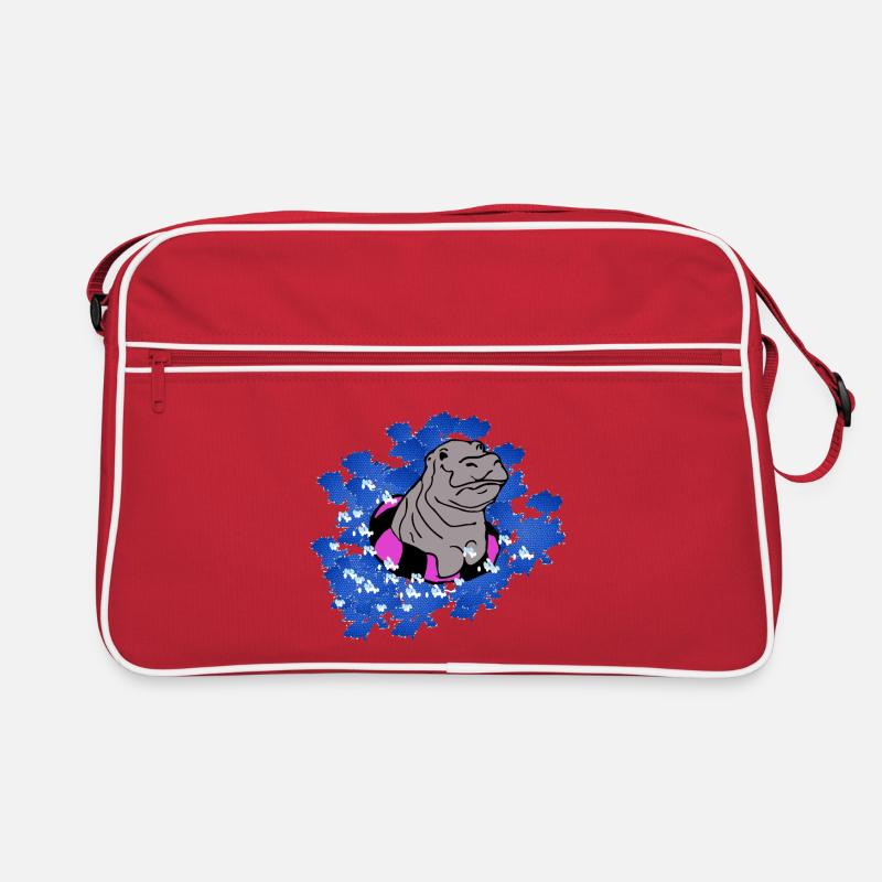 Bébé hippopotame Sac Retro