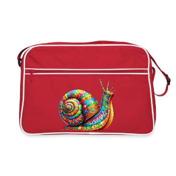 Escargot - Sac Retro - rouge/blanc - Devant