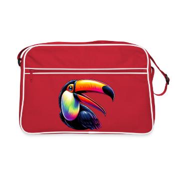 Toucan - Retro Bag - red/white - Front