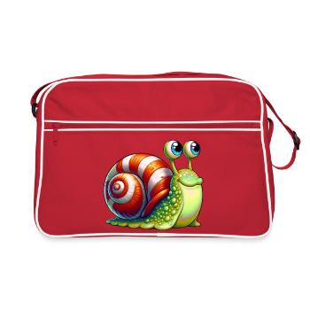 Escargot - Sac Retro - rouge/blanc - Devant