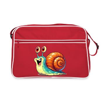Escargot - Sac Retro - rouge/blanc - Devant
