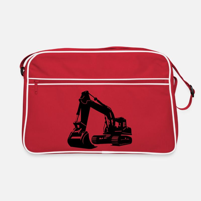 Bagger / excavator Retro Tasche