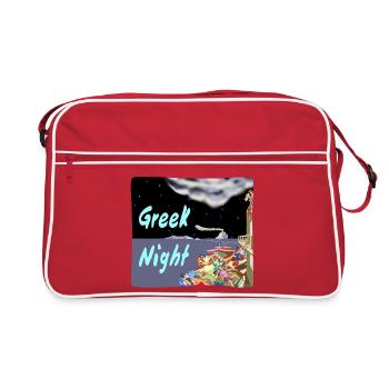 Greek Night - Retro Tasche - Rot/Weiß - Vorne