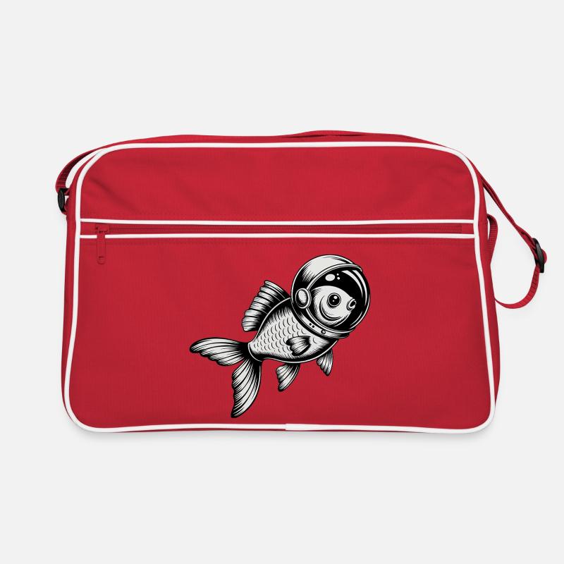 Poisson dans l’espace - Logo Cool Astonomy Sac Retro