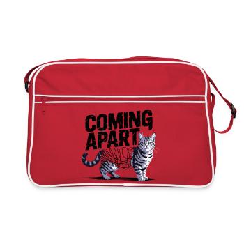 Chat qui se démonte - Sac Retro - rouge/blanc - Devant