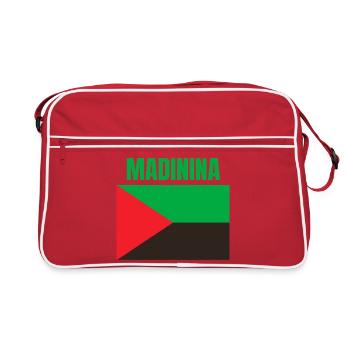 T-shirt Madinina drapeau Martinique - Sac Retro - rouge/blanc - Devant