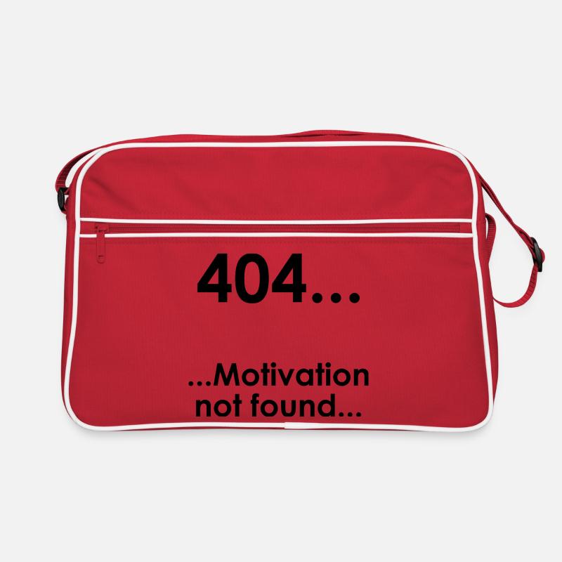 University Saying "Error404" Student Gift, Students Retro Bag