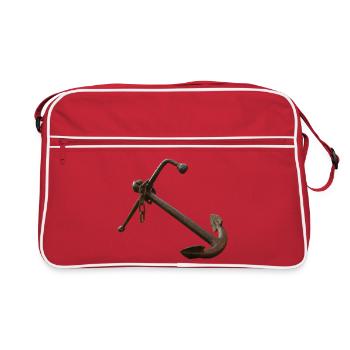Rusted Anchor Nautical - Retro Bag - red/white - Front