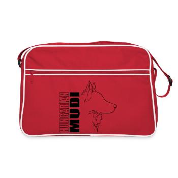 Hongrois Mudi Profil Chien Chien Wilsigns - Sac Retro - rouge/blanc - Devant