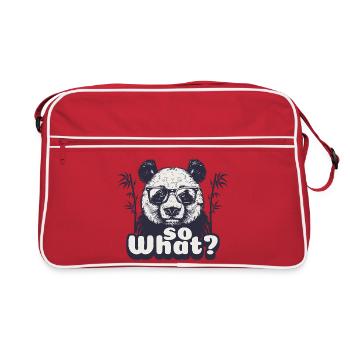 Panda, So What - Retro Bag - red/white - Front