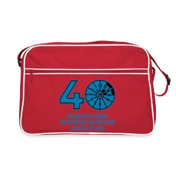 HU February 2026 - 40 Years - Birthday Gift - Retro Bag - red/white - Front