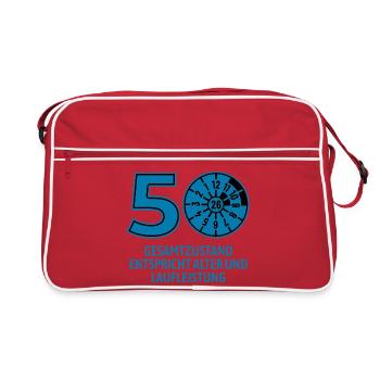 HU February 2026 - 50 Years - Birthday Gift - Retro Bag - red/white - Front