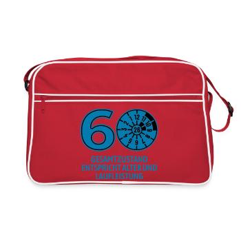 HU February 2026 - 60 Years - Birthday Gift - Retro Bag - red/white - Front
