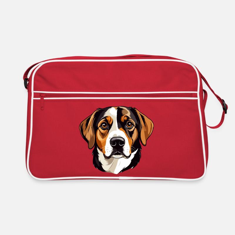 Illustration vectorielle de tête de beagle Sac Retro