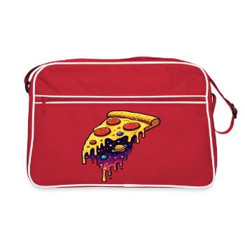 Tranche pizza cosmique - Sac Retro - rouge/blanc - Devant