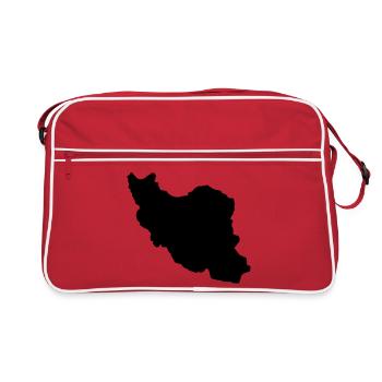 Iran Silhouette - Retro Bag - red/white - Front