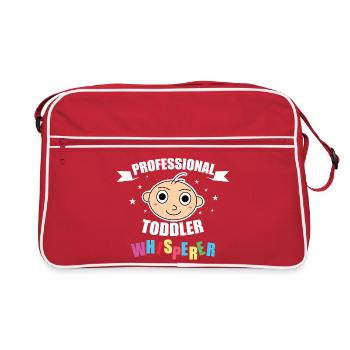 Professional Toddler Whisperer - Retro Bag - red/white - Front