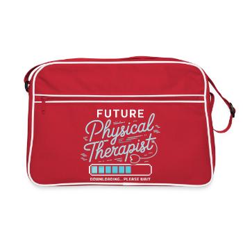 FuturePhysiotherapist Design - Retro Bag - red/white - Front