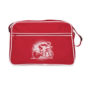 Roadbike artwork for your outfit - Retro Bag - red/white - Front