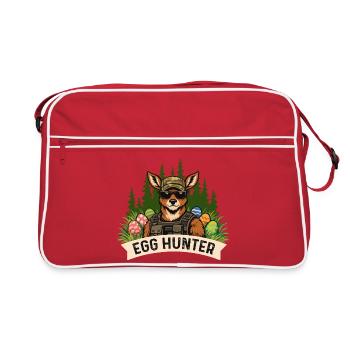 Teinture d’œufs de printemps Egg Hunter Easter Bunny - Sac Retro - rouge/blanc - Devant