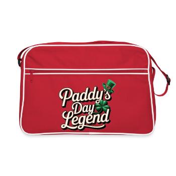 Chemise de la Saint-Patrick – Légende de la fête de Paddy - Sac Retro - rouge/blanc - Devant