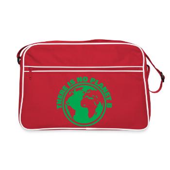 Il n’existe pas d’art écologique mondial de la Planète B - Sac Retro - rouge/blanc - Devant