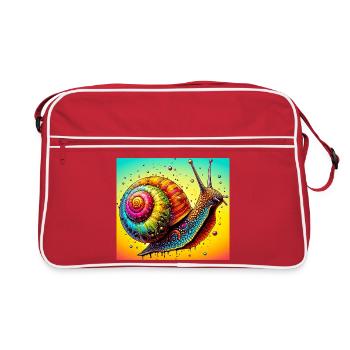 Escargot - Sac Retro - rouge/blanc - Devant