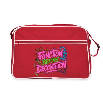 UX/UI Designer Function Before Product Design - Retro Bag - red/white - Front