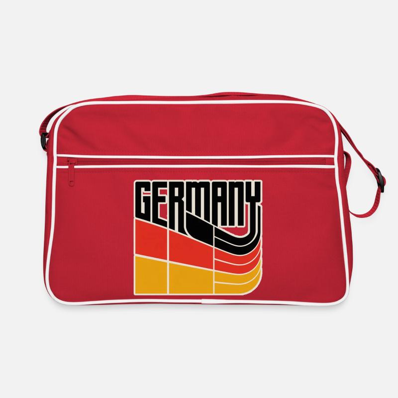 Germany - Retro Tasche - Rot/Weiß