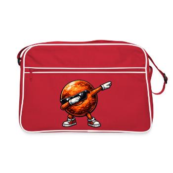 Dabbing Mars - Retro Bag - red/white - Front