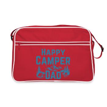 PAPA CAMPEUR HEUREUX - Sac Retro - rouge/blanc - Devant