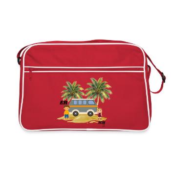 LUI MOI - Sac Retro - rouge/blanc - Devant