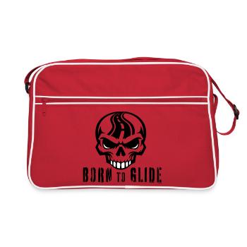 Né pour planer - Sac Retro - rouge/blanc - Devant