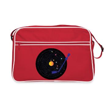 Vinyle - Sac Retro - rouge/blanc - Devant