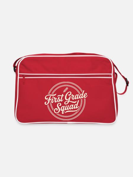 Kader der ersten Klasse - Retro Tasche - Rot/Weiß