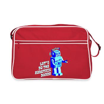 Robotnik danse - vieux robots scolaires - Sac Retro - rouge/blanc - Devant