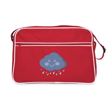 Nuage joyeux, pluie douce - Sac Retro - rouge/blanc - Devant